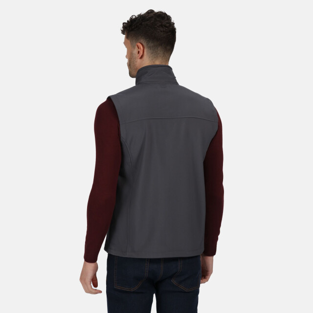 Regatta Heren flux softshell bodywarmer / mouwloos jasje waterafstotend en windbestendig UTRG1493_sealgrey large
