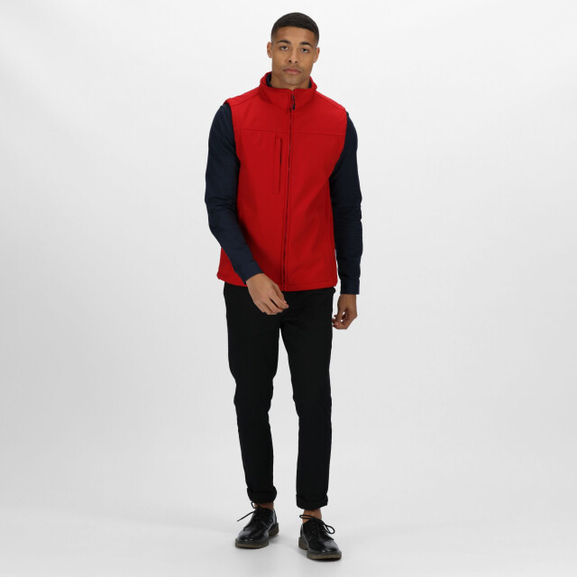 Regatta Heren flux softshell bodywarmer / mouwloos jasje waterafstotend en windbestendig UTRG1493_classicred large