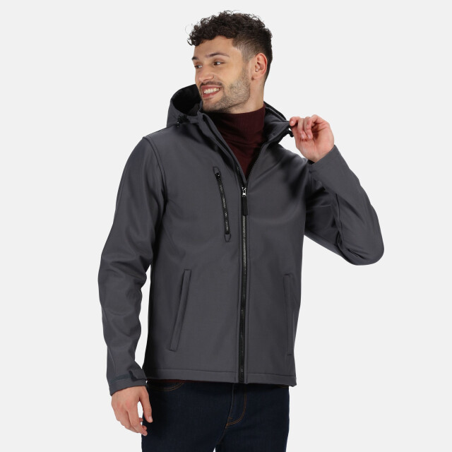 Regatta Heren venturer 3-laags membraan soft shell jas UTRG5717_sealgreyblack large