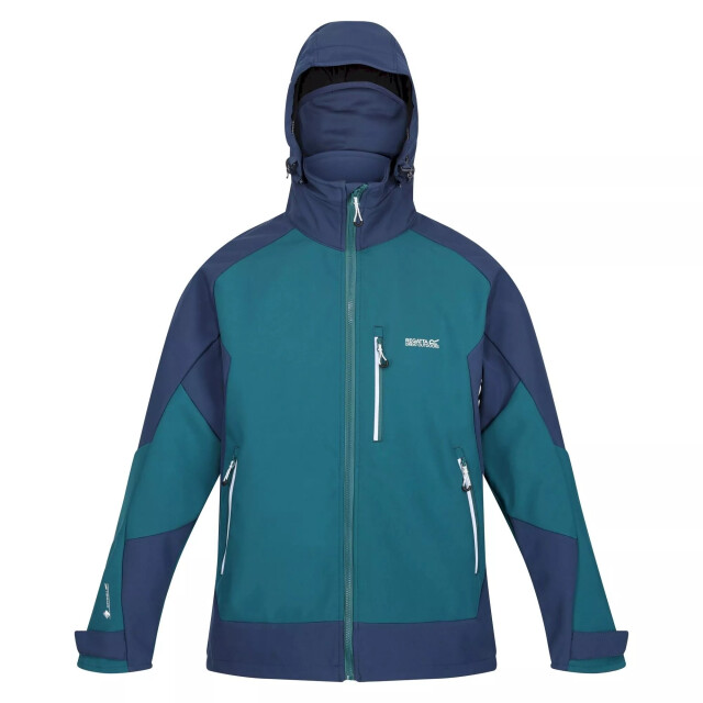 Regatta Heren hewitts vii soft shell jas UTRG8144_pacificgreenadmiralblue large