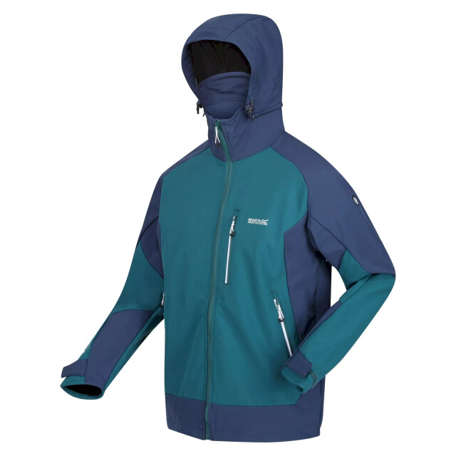 Regatta Heren hewitts vii soft shell jas UTRG8144_pacificgreenadmiralblue large