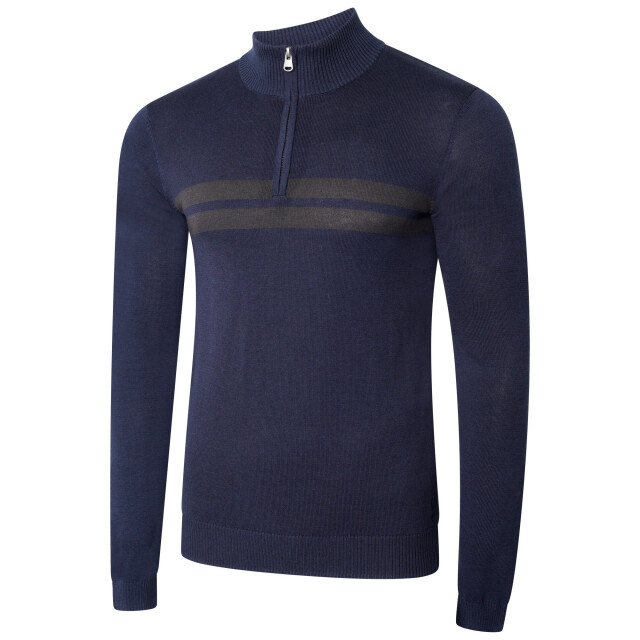Dare2b Heren unite us gebreide half rits sweatshirt UTRG6784_nightfallnavyebony large