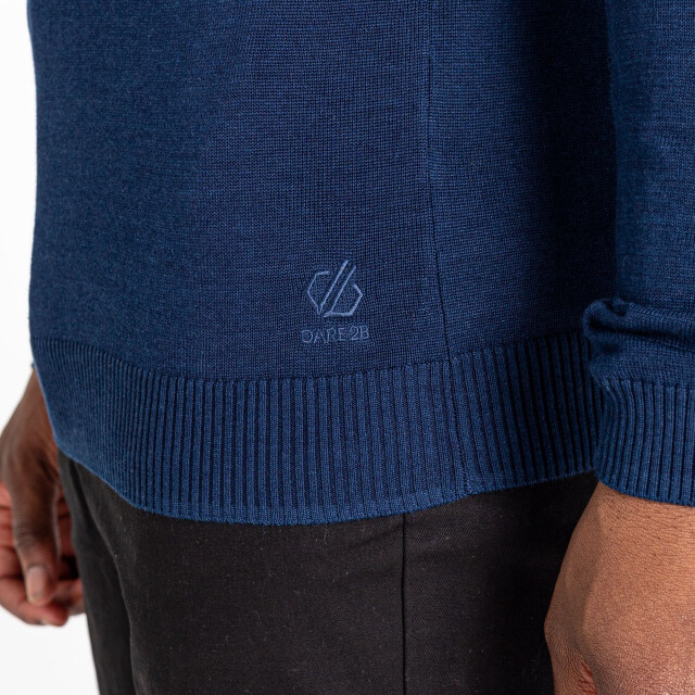 Dare2b Heren unite us gebreide half rits sweatshirt UTRG6784_nightfallnavyebony large