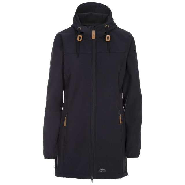 Trespass Dames kristy waterdichte softshell jas UTTP4656_black large
