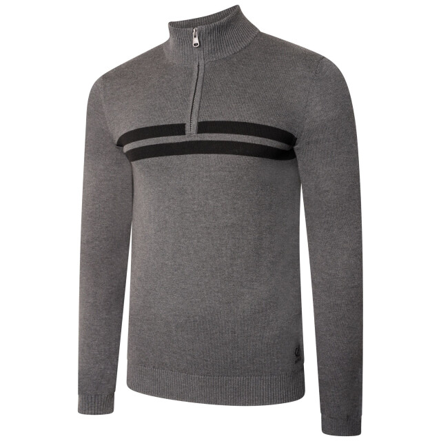 Dare2b Heren unite us gebreide half rits sweatshirt UTRG6784_charcoalgreyblack large