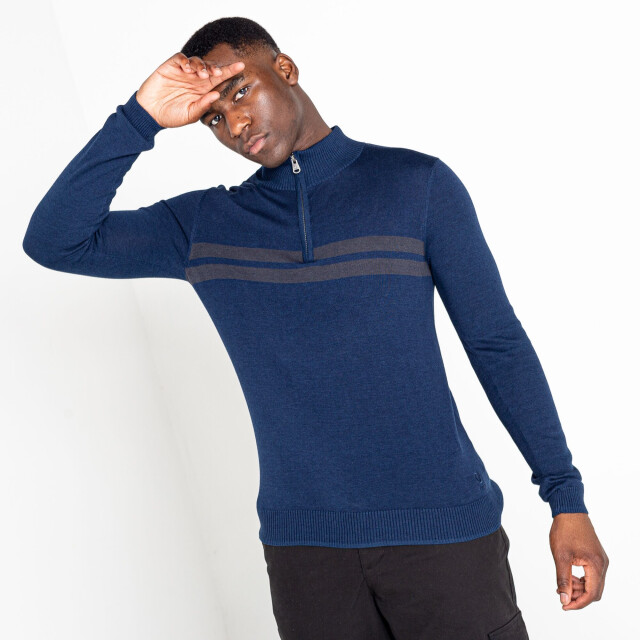 Dare2b Heren unite us gebreide half rits sweatshirt UTRG6784_nightfallnavyebony large
