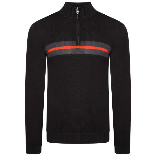 Dare2b Heren unite us gebreide half rits sweatshirt UTRG6784_blackamberglow large