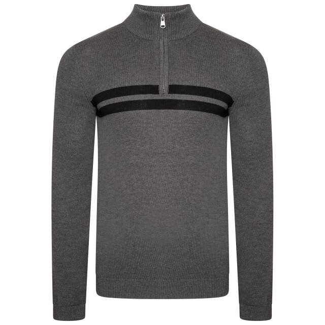 Dare2b Heren unite us gebreide half rits sweatshirt UTRG6784_charcoalgreyblack large