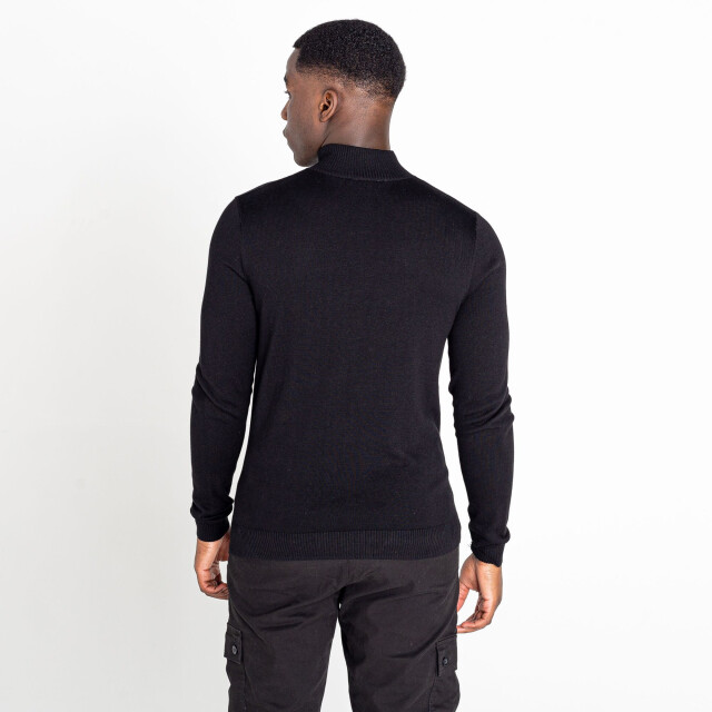 Dare2b Heren unite us gebreide half rits sweatshirt UTRG6784_blackamberglow large
