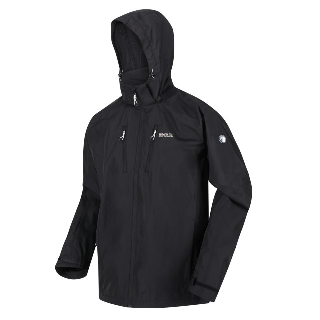 Regatta Heren calderdale iv waterdichte softshell wandeljas met capuchon UTRG5965_black large