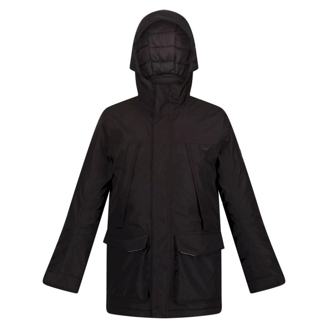 Regatta Kinderen/kinderen paddrick waterdichte parka UTRG8271_black large