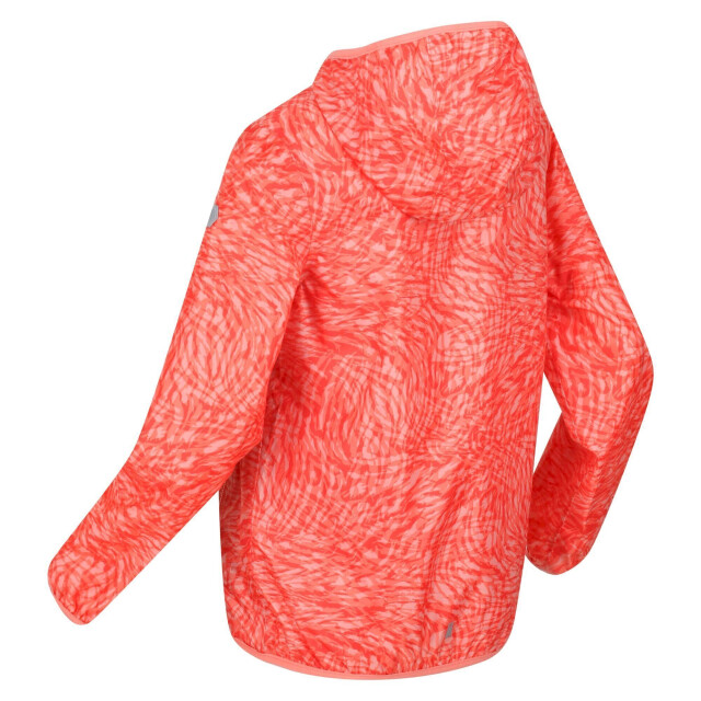 Regatta Kinder/kids lever animal print packaway waterdicht jasje UTRG7370_neonpeach large