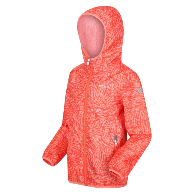 Regatta Kinder/kids lever animal print packaway waterdicht jasje UTRG7370_neonpeach large