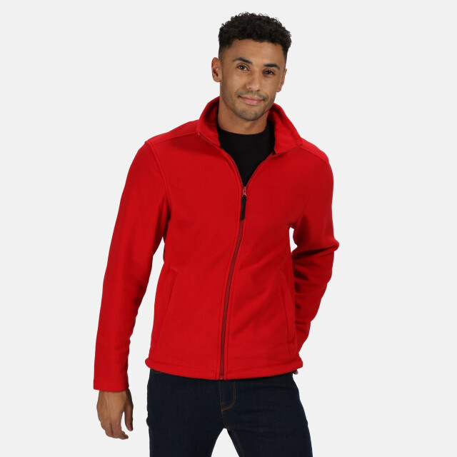 Regatta Heren plain micro fleece full zip vest (lite laag) UTRG1551_classicred large