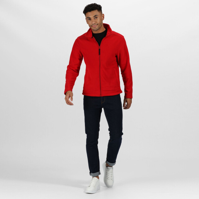 Regatta Heren plain micro fleece full zip vest (lite laag) UTRG1551_classicred large