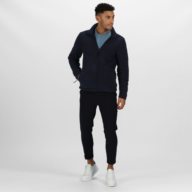 Regatta Heren plain micro fleece full zip vest (lite laag) UTRG1551_darknavy large