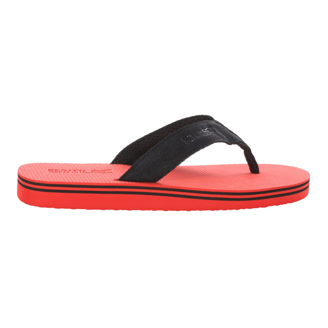 Regatta Heren rico teenslippers UTRG3460_trueredblack large