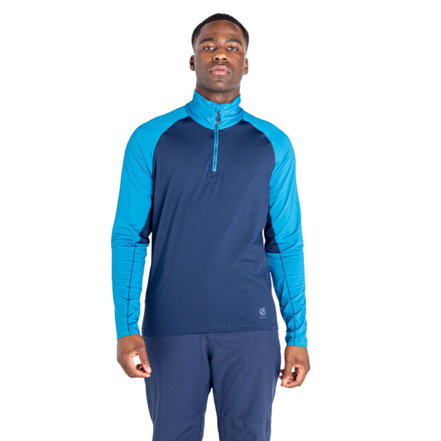 Dare2b Heren fuser core stretch half zip thermo top UTRG7265_nightfallnavydarkmethylblue large