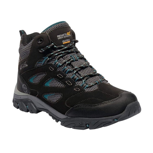 Regatta Dames holcombe iep mid hiking boots UTRG3705_blackdeeplake large