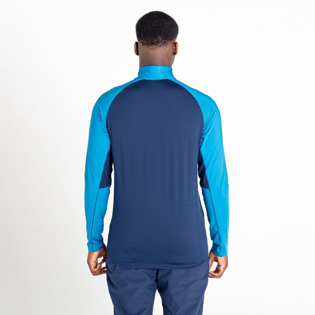 Dare2b Heren fuser core stretch half zip thermo top UTRG7265_nightfallnavydarkmethylblue large