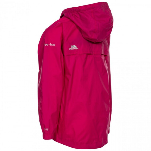 Trespass Kinderen/kinderen qikpac waterdichte packaway jacket UTTP463_sasparilla large
