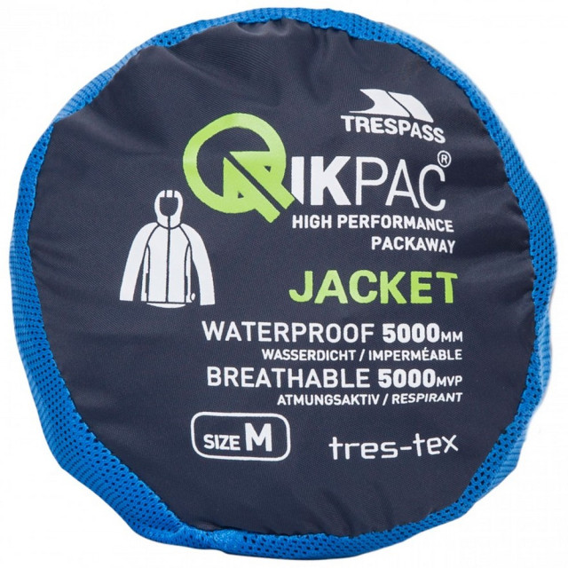 Trespass Unisex qikpac x opbergbare jas UTTP4773_nasvyblue large