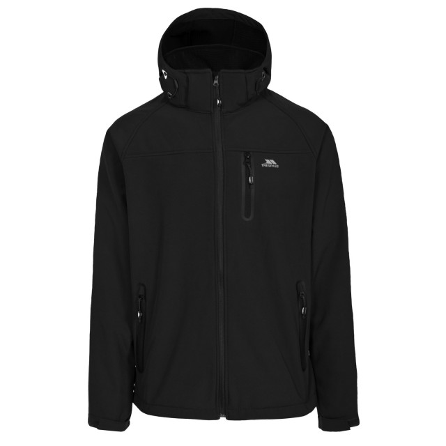 Trespass Heren accelerator ii waterbestendige softshell jas UTTP3263_black large