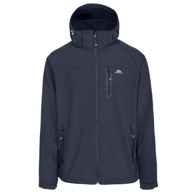 Trespass Heren accelerator ii waterbestendige softshell jas UTTP3263_navy large