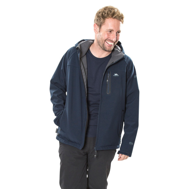 Trespass Heren accelerator ii waterbestendige softshell jas UTTP3263_navy large