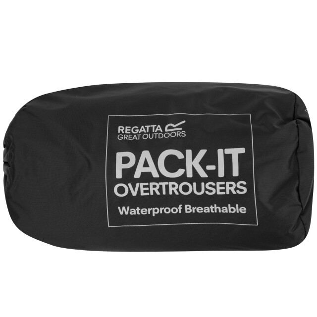 Regatta Geweldige outdoors heren klassieke pack it waterbestendige regenbroek UTRG902_black large