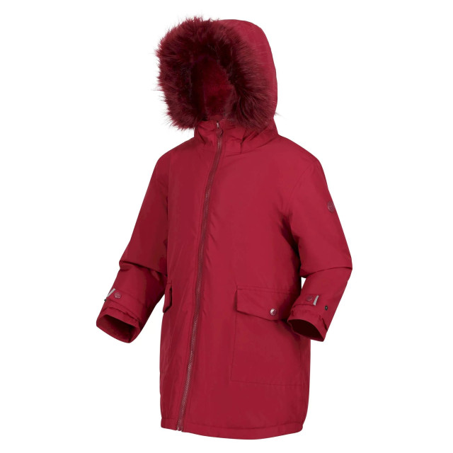 Regatta Kinderen/kinderen adelyn waterdichte parka UTRG8142_darkpimento large