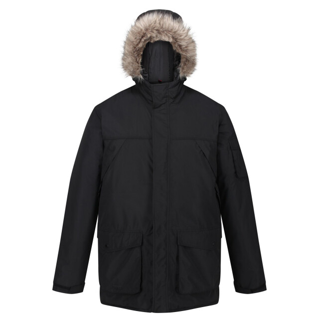Regatta Heren salinger ii kunstbont geïsoleerd parka UTRG5301_black large
