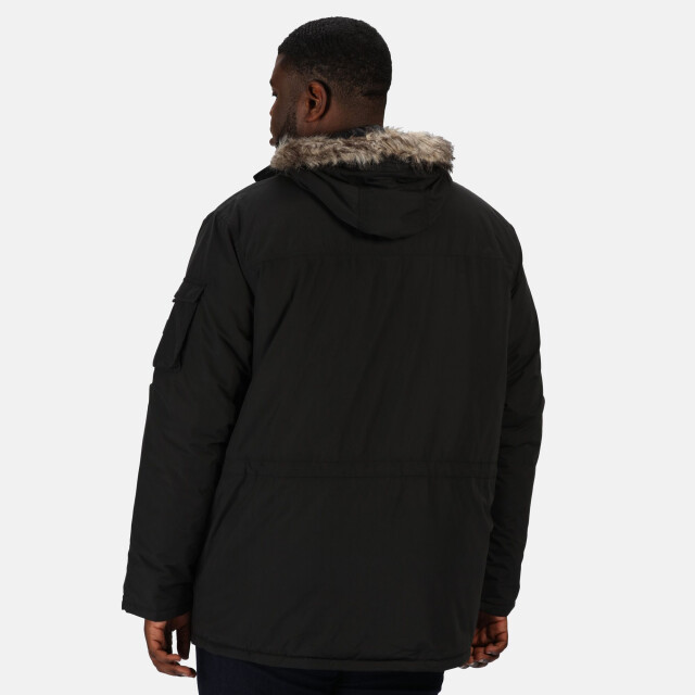 Regatta Heren salinger ii kunstbont geïsoleerd parka UTRG5301_black large