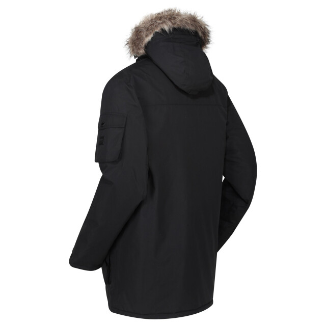 Regatta Heren salinger ii kunstbont geïsoleerd parka UTRG5301_black large