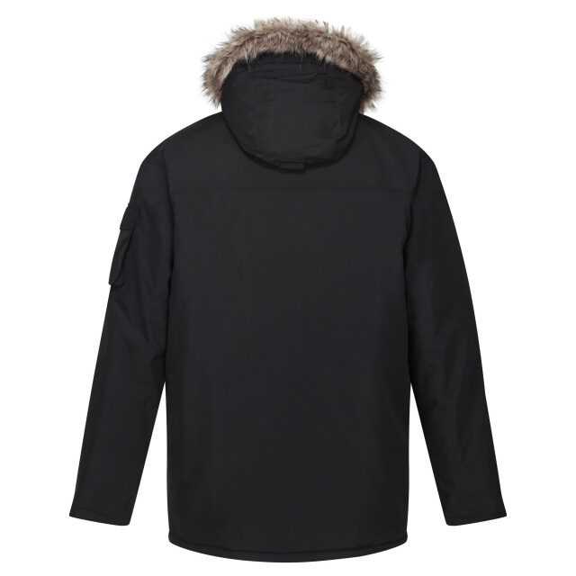 Regatta Heren salinger ii kunstbont geïsoleerd parka UTRG5301_black large