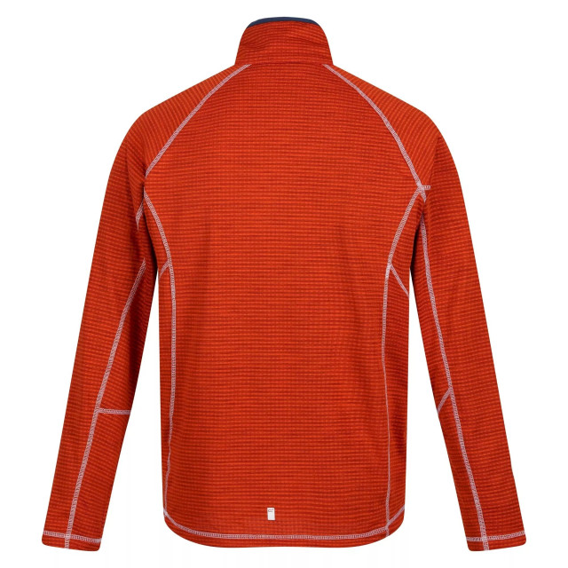 Regatta Heren yonder quick dry vochtigheid wicking half zip fleece jasje UTRG3786_rustyorange large