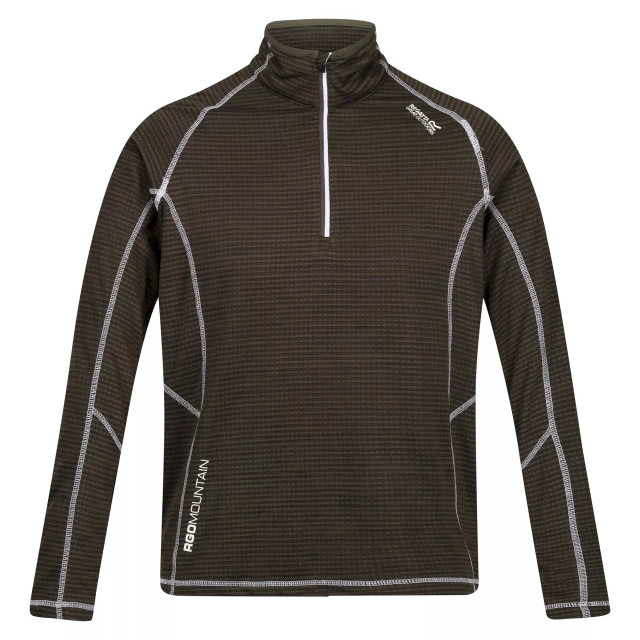 Regatta Heren yonder quick dry vochtigheid wicking half zip fleece jasje UTRG3786_ash large