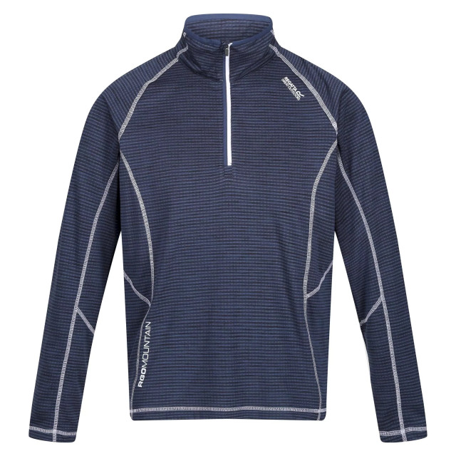 Regatta Heren yonder quick dry vochtigheid wicking half zip fleece jasje UTRG3786_admiralblue large