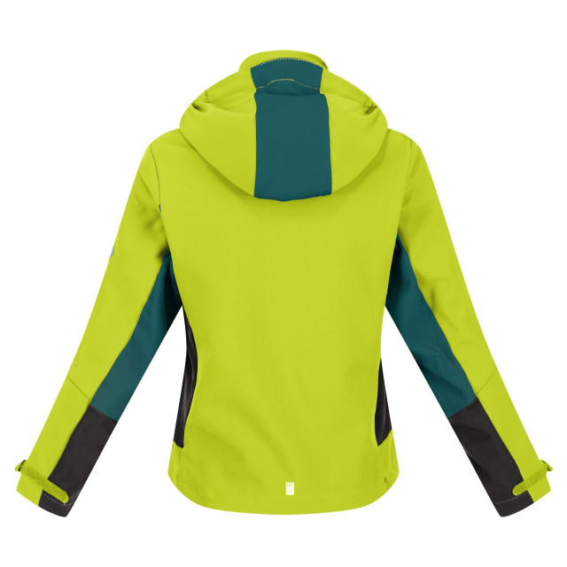 Regatta Kinder/kids acidity v soft shell jas UTRG7224_brightkiwipacificgreen large