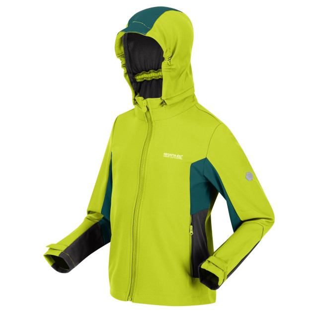 Regatta Kinder/kids acidity v soft shell jas UTRG7224_brightkiwipacificgreen large