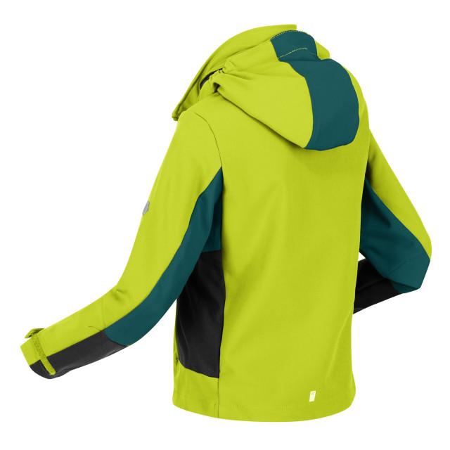 Regatta Kinder/kids acidity v soft shell jas UTRG7224_brightkiwipacificgreen large