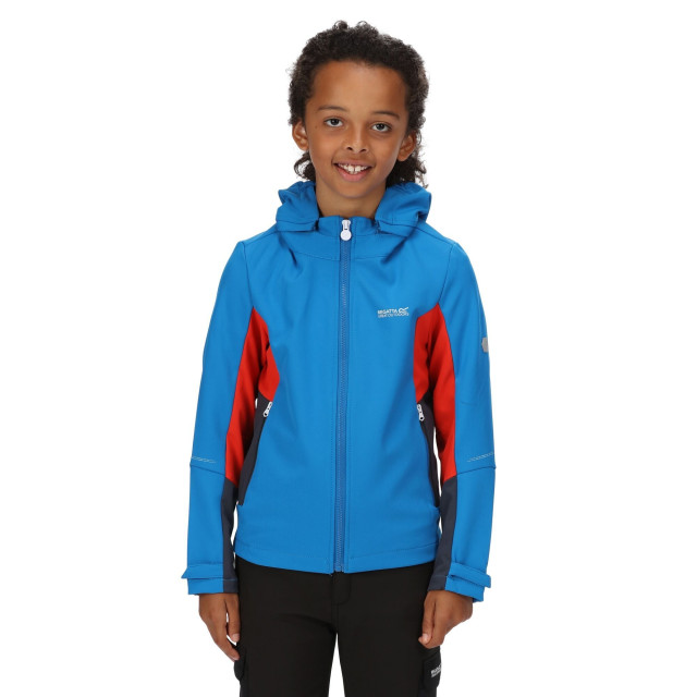 Regatta Kinder/kids acidity v soft shell jas UTRG7224_imperialbluefieryred large