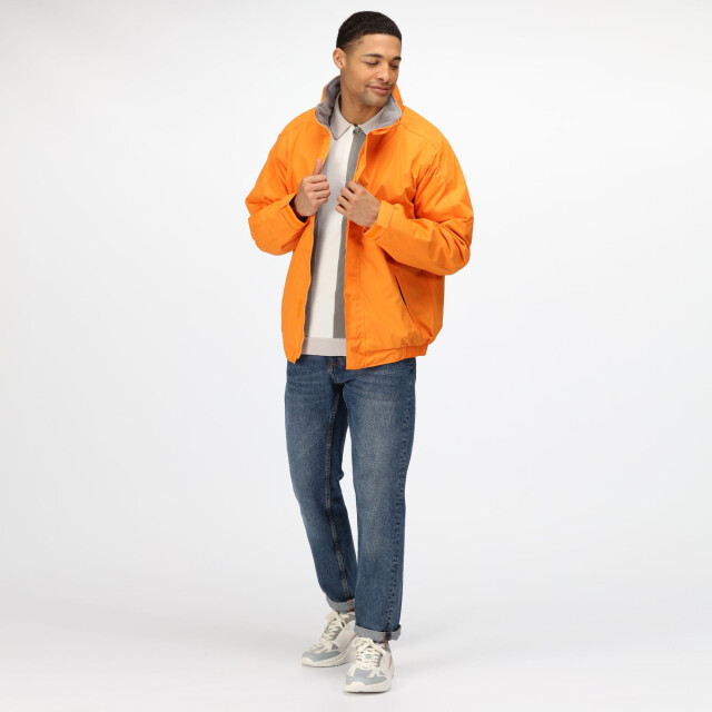 Regatta Dover waterdichte winddichte jas (thermo-guard isolatie) UTRG1425_sunorangesealgrey large