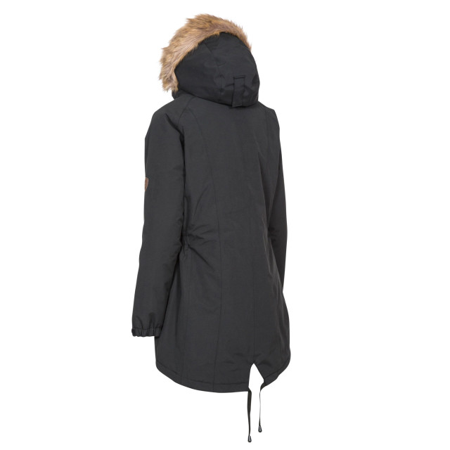 Trespass Dames celebrity geïsoleerd extra lange parka jas UTTP4190_black large