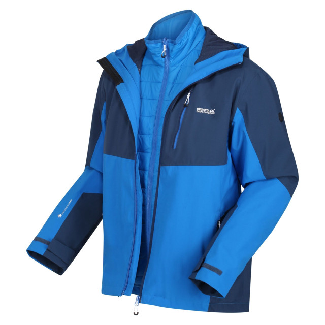 Regatta Heren wentwood vii 3 in 1 waterdichte jas UTRG8225_admiralblueskydiverblue large