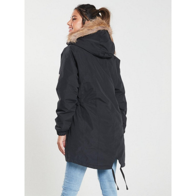 Trespass Dames celebrity geïsoleerd extra lange parka jas UTTP4190_black large