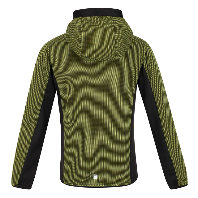 Regatta Kinder/kids highton full zip fleece jas UTRG7389_brightkiwiblack large