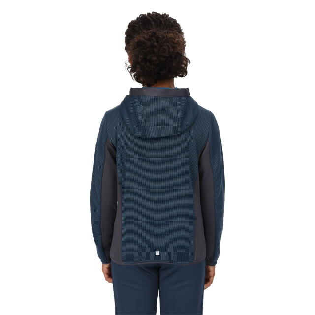 Regatta Kinder/kids highton full zip fleece jas UTRG7389_imperialblueindiagrey large