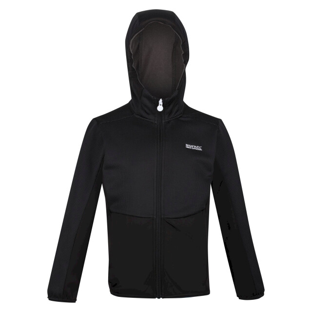 Regatta Kinder/kids highton full zip fleece jas UTRG7389_black large