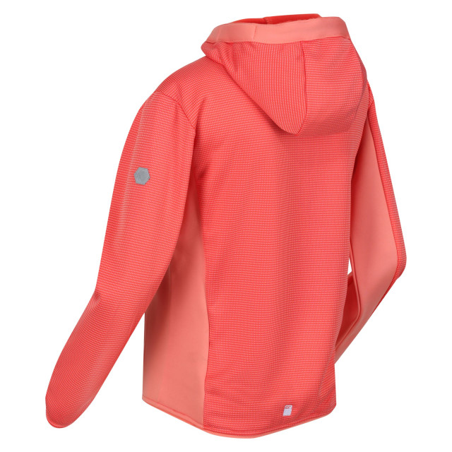 Regatta Kinder/kids highton full zip fleece jas UTRG7389_neonpeachfusioncoral large